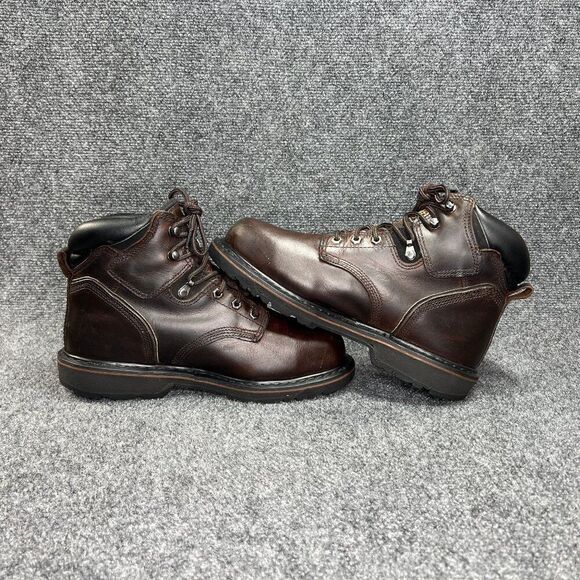 Timerland Pro Pit Boss 6" Steel Toe Work Boots Mens Size 8.5 Brown Leathe Safety - Picture 9 of 15